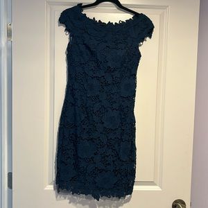 Navy Dress with back zipper